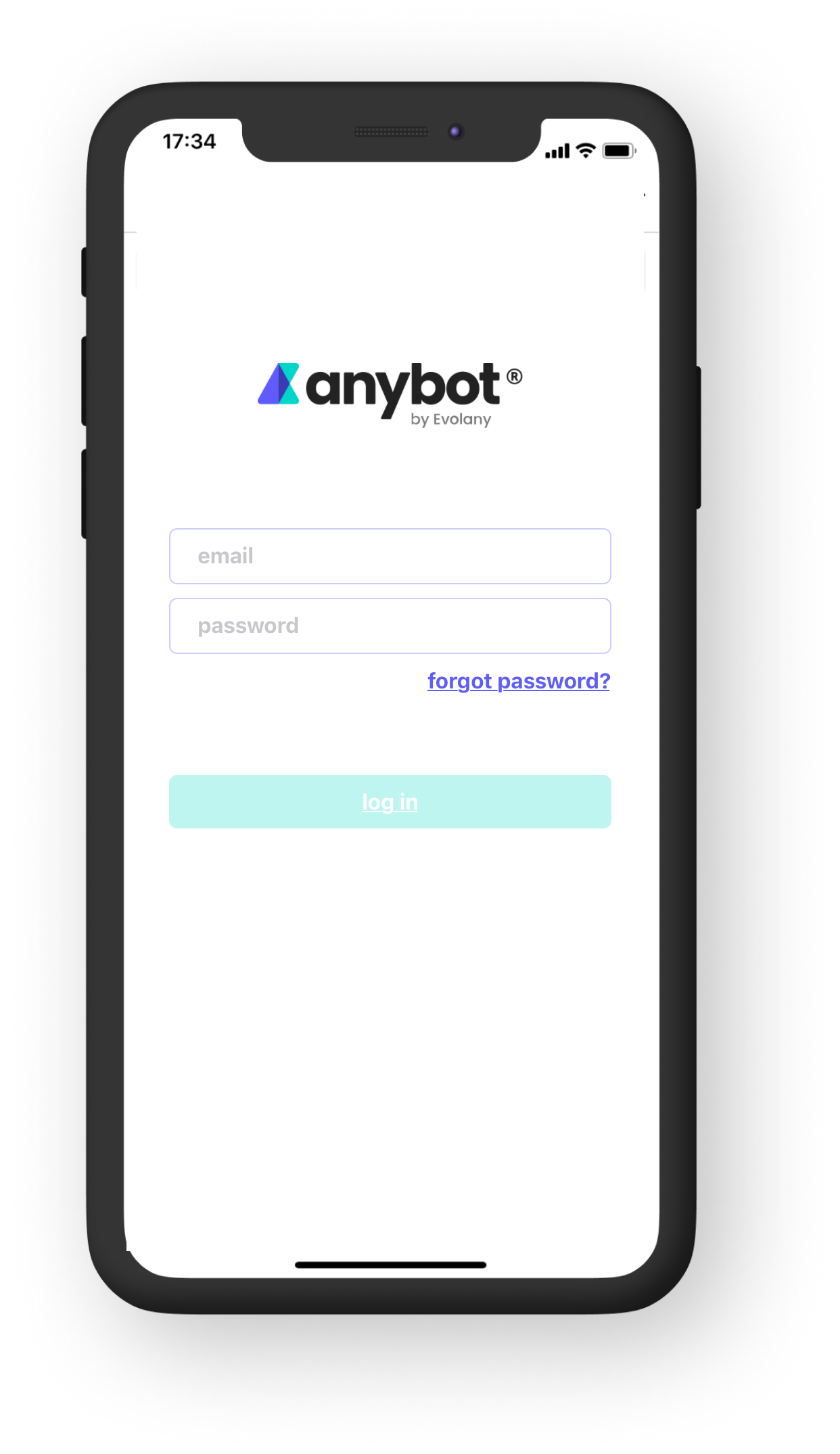 anybot 公式アプリのログイン